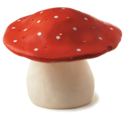 Heico lamp paddenstoel 35 cm rood
