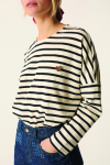 Des Petits Hauts  FILLY Sweat ECRU/COFFEE