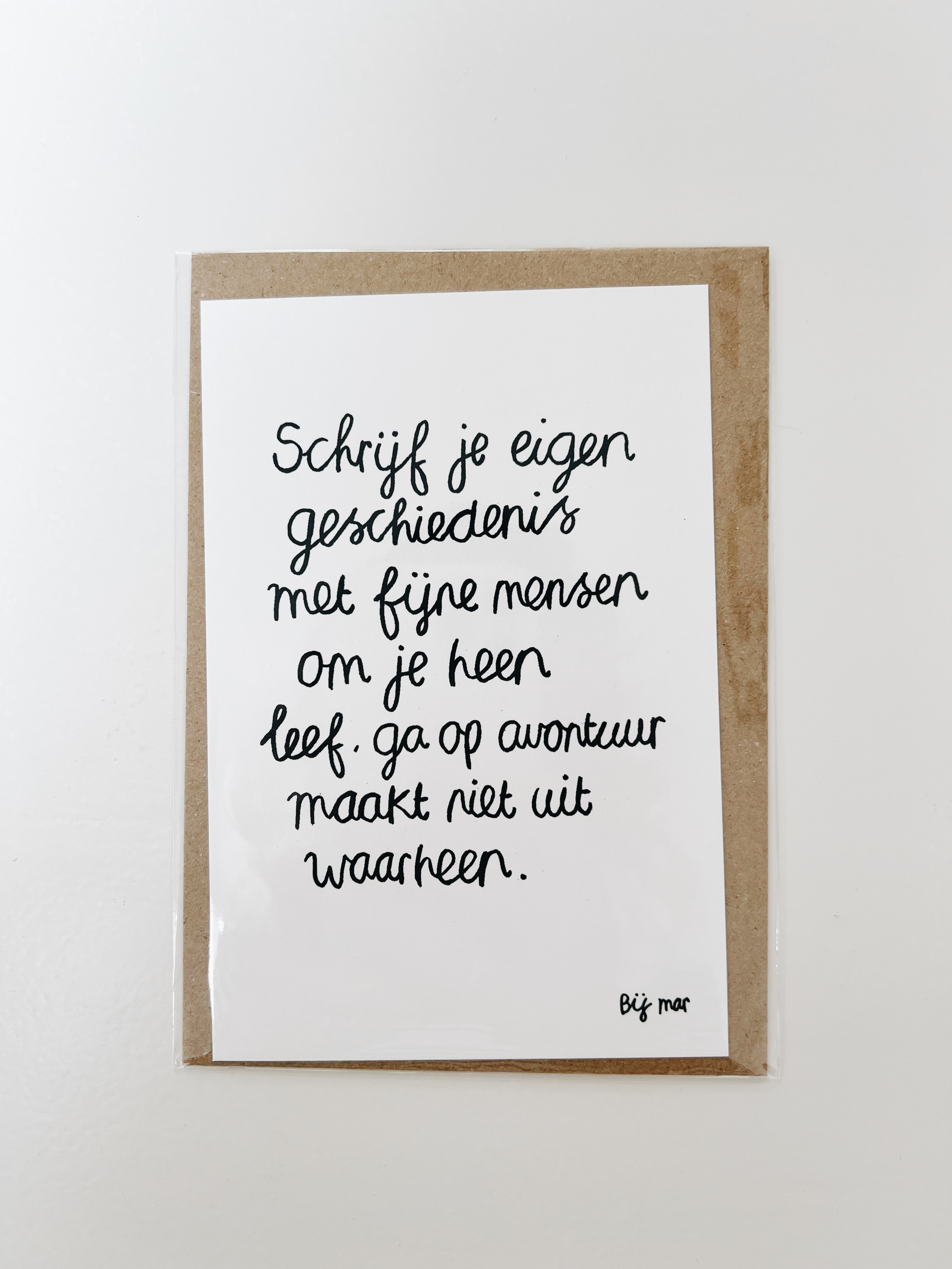 Bij Mar Kaart Schrijf je eigen geschiedenis