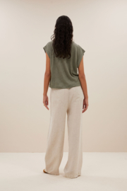 By Bar mason linen top | mulled basil