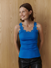 Rosemunde Babette SL U-neck long lace top french blue