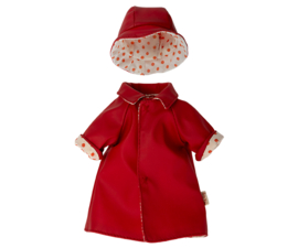Maileg Rain coat w. hat, Teddy mum