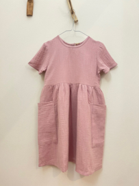 Su&Jill jurk oud roze met glitter