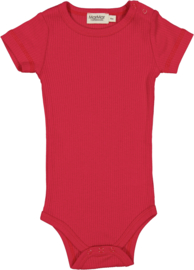MarMar Plain Body SS, Modal, body and romper, Baby Red Currant