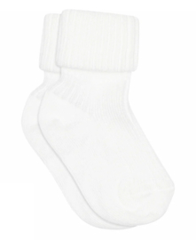 MP Denmark cotton rib baby socks white