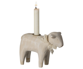 Maileg Candle holder, Lamb - Off white