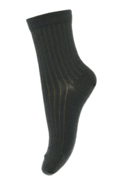 MP Denmark wool rib socks dusty ivy