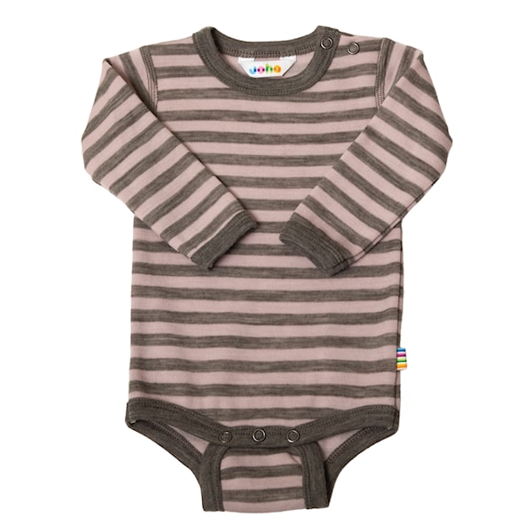 Joha Body w/long sleeves brown pink stripe