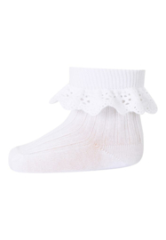 MP Denmark Lisa socks with lace white