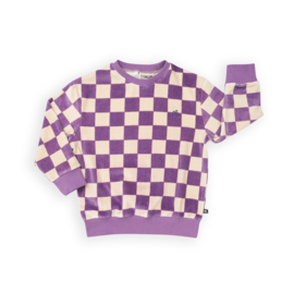 CarlijnQ Checkers sweater velvet