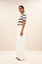 By Bar hope stripe top navy grain stripe
