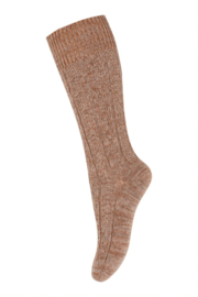 MP Denmark wally knee socks tawny brown