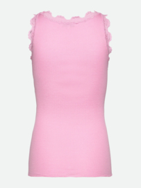 Rosemunde Babette SL U-neck long lace top Prism pink
