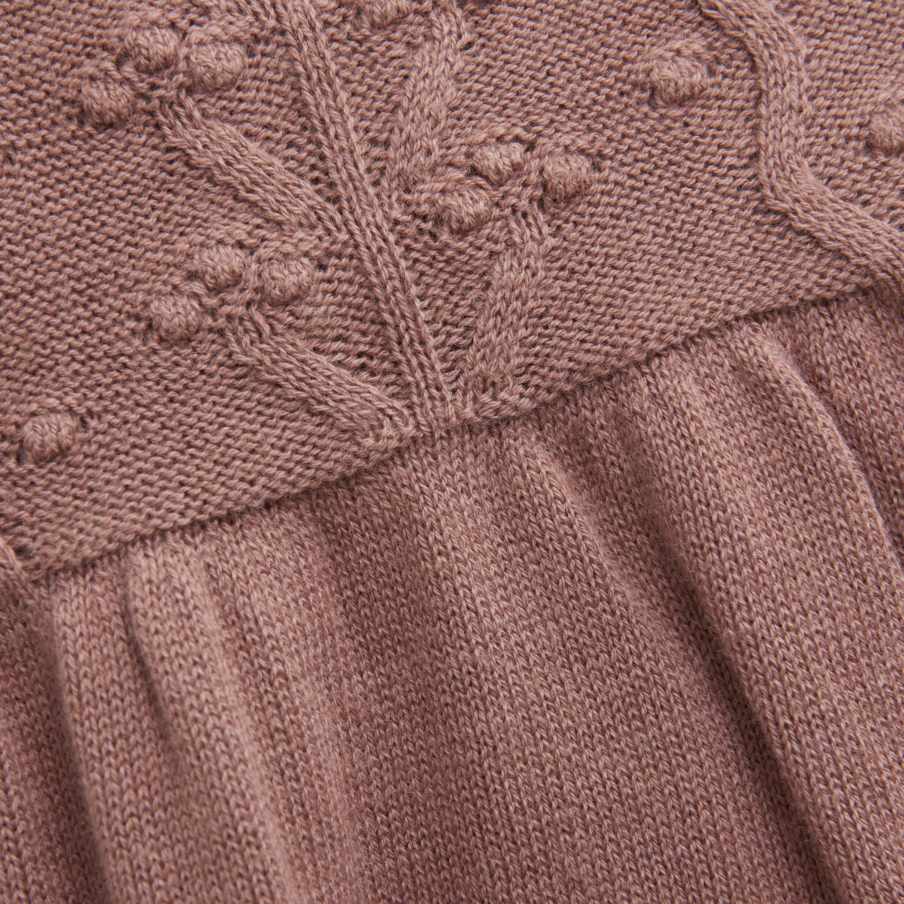 HUTTEiHUT Dress LS Knit w. Wool Burlwood