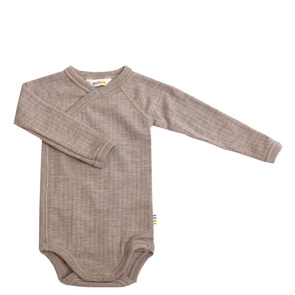 Joha 100% wol wrap around body sesame melange