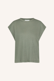 By Bar mason linen top | mulled basil