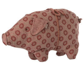 Maileg pig small - red flower