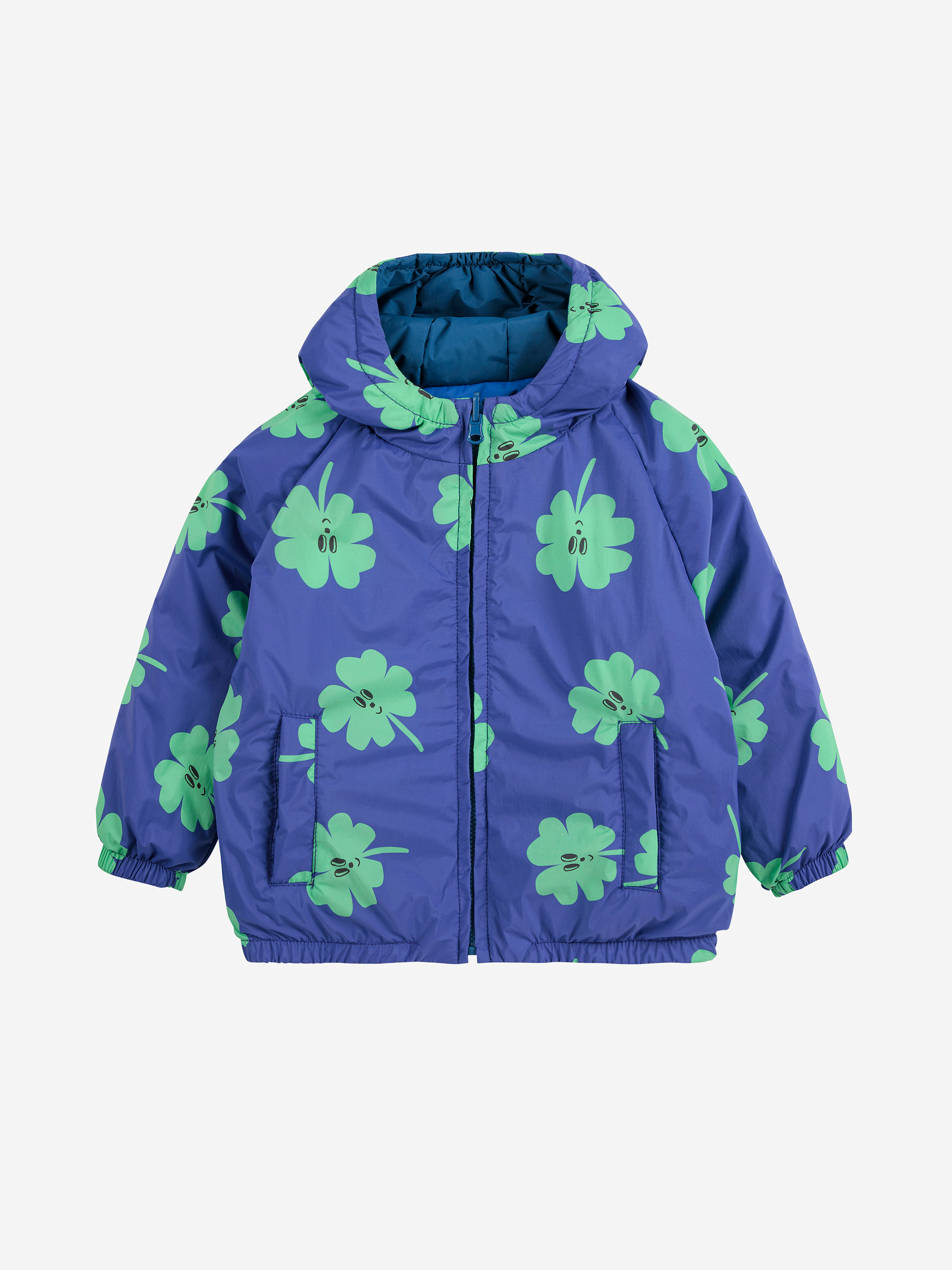 Bobo Choses Lucky Clover all over reversible jacket