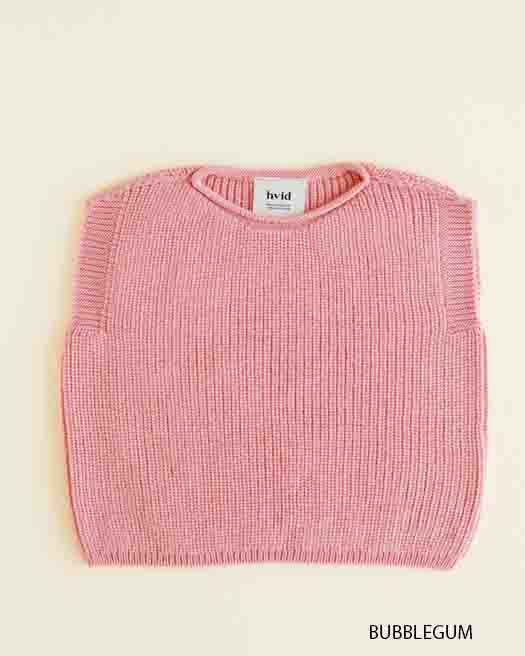 Hvid Vest Harvey BABY 0-6 months, Bubblegum
