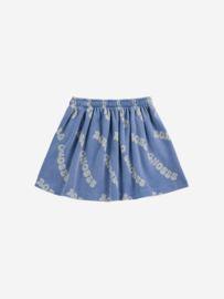 Bobo Choses Wavy all over waffle skirt, blue