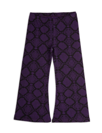 Mini Rodini Snakeskin flared trousers purple