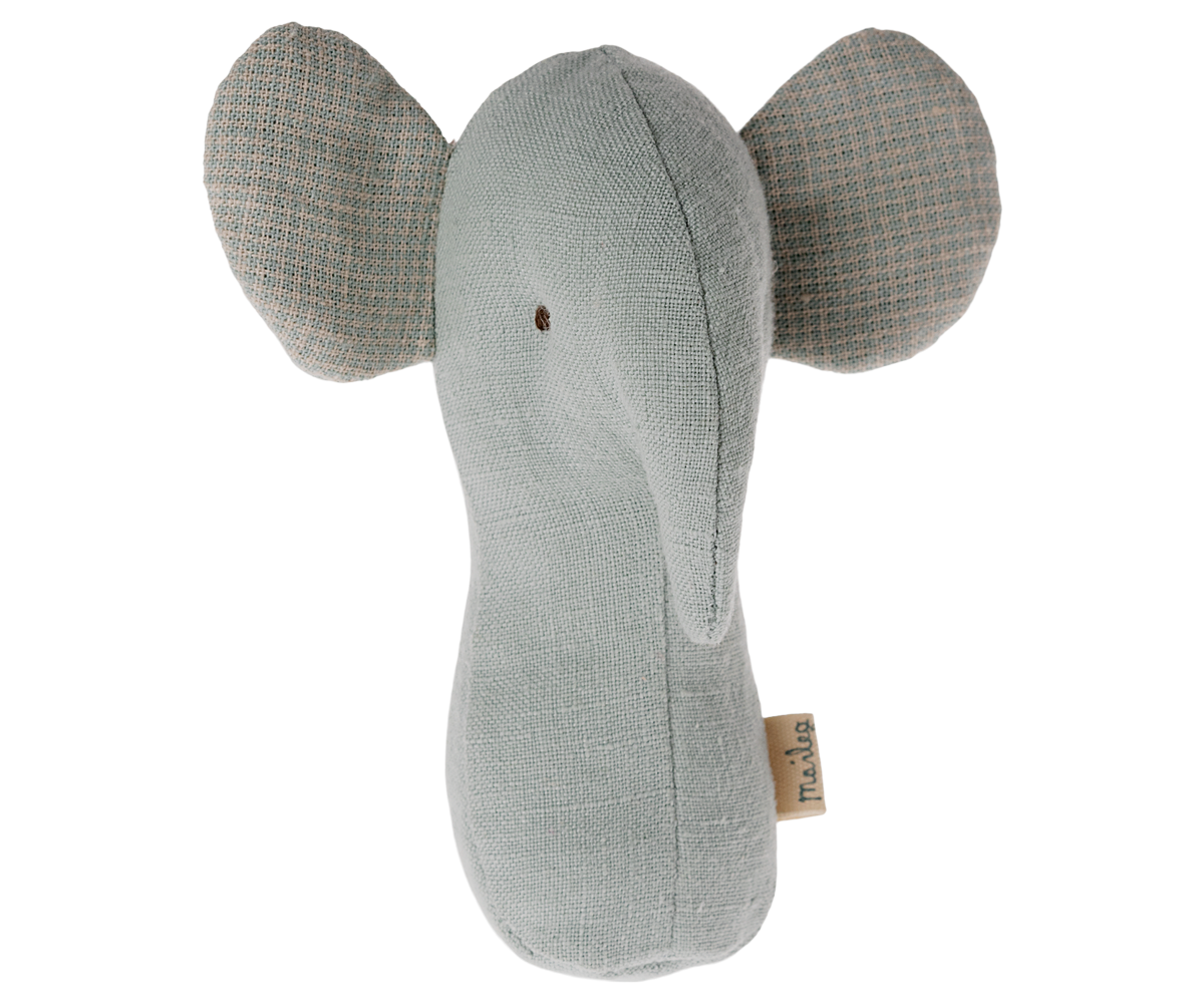 Maileg Lullaby friends Elephant rattle light dusty blue