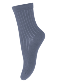 MP Denmark wool rib socks stone blue