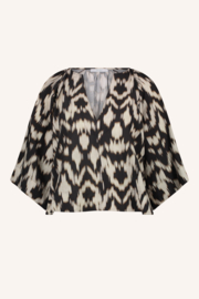 By Bar todd brown batik blouse | brown batik