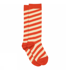 MP Denmark Candy stripes knee socks grenadine