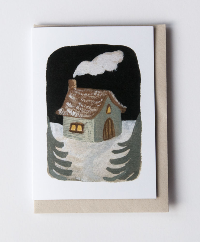 Gemma Koomen 'Winter House' 6x6 Print
