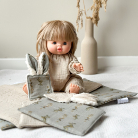 Poppen Knuffel-BUNNY Olijf