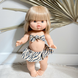 Poppen bikini zebra