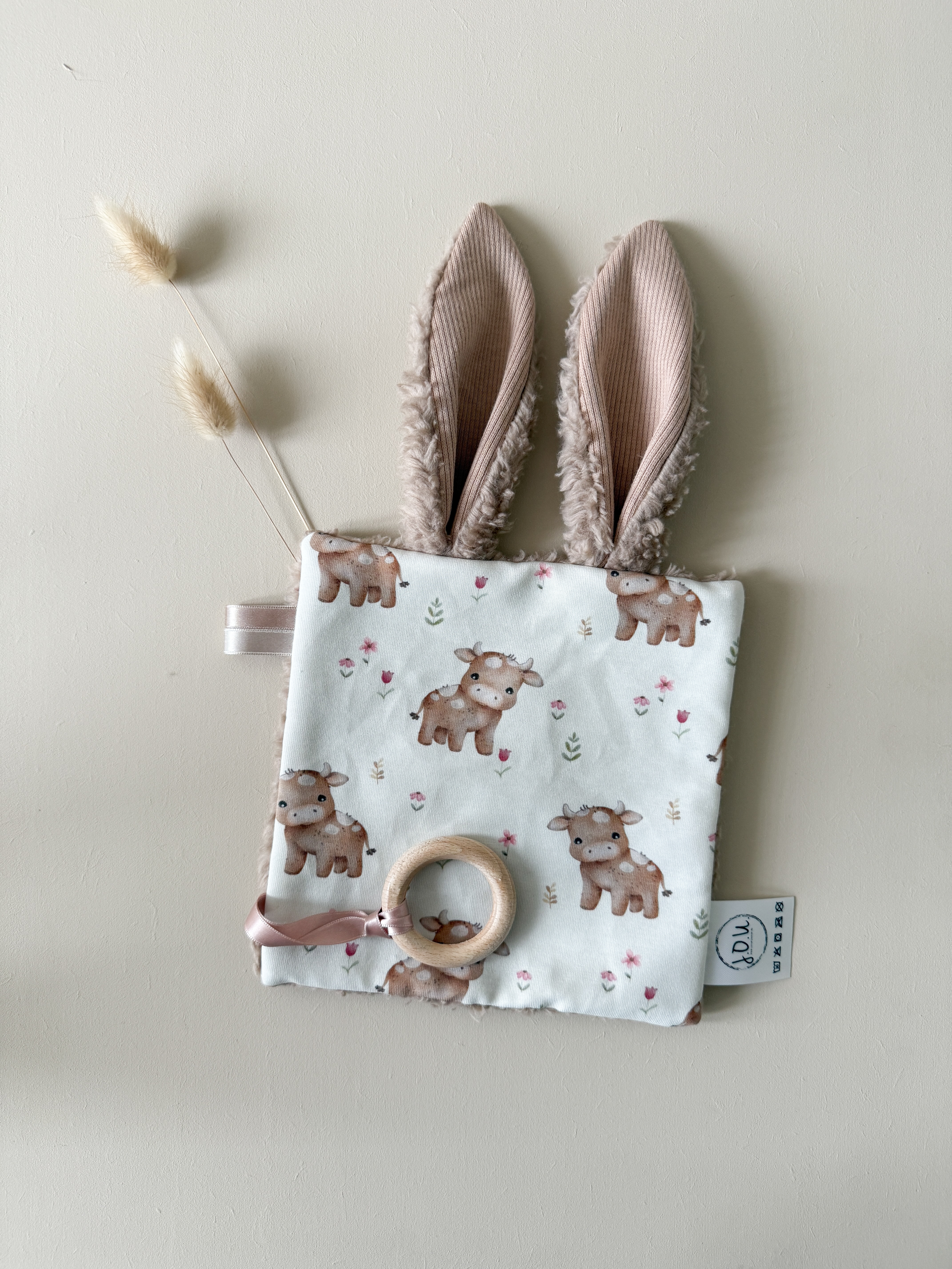 Knuffel-BUNNY Koe bruin