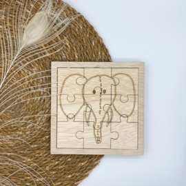 Houten Puzzel Olifant