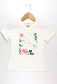 Flower T-shirt wit