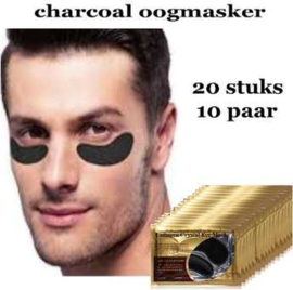 Charcoal oogmasker - Anti age black collageen