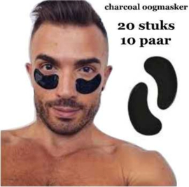 Charcoal oogmasker - Anti age black collageen