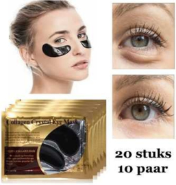 Charcoal oogmasker - Anti age black collageen