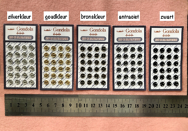 Metalen drukkertjes 6 mm doorsnede - minidrukkertjes.