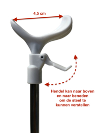 Poppenstandaard \  zit-standaard 20,5 tot 32 cm hoog.