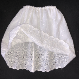 Petticoat onderrok onderjurk  30 cm lang voor poppen.