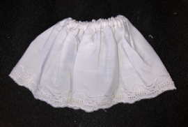 Petticoat onderrok onderjurk 9 cm lang voor poppen.