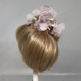 poppen pruik kunsthaar omtrek 13  cm blond.
