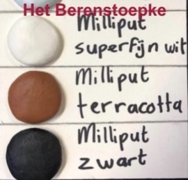 Milliput epoxypasta voor poppenrestauratie en voor supersterk boetseren.