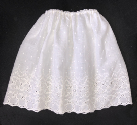 Petticoat onderrok onderjurk  30 cm lang voor poppen.