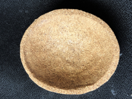 Ovale kurken kopdeksel voor antieke Franse pop 14 x 11,5 cm - maat 14