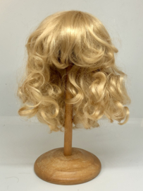 Glorex poppen pruik kunsthaar omtrek 22 cm, warm blond.