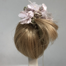 poppen pruik kunsthaar omtrek 13  cm blond.
