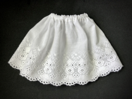 Petticoat onderrok onderjurk 14,5 cm lang voor poppen.