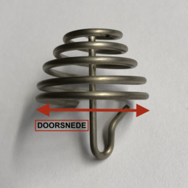 Schroefbare verende kophaak , ideaal voor een gesloten poppenhoofd